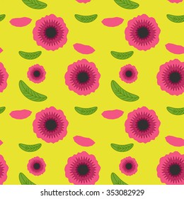 floral spring seamless background