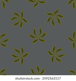 Floral spring seamless pattern. Rose peony daffodil narcissus bloom blossom leaves. Copper gold shiny outline navy dark blue background. Vector illustration for fashion, textile, fabric, decoration.