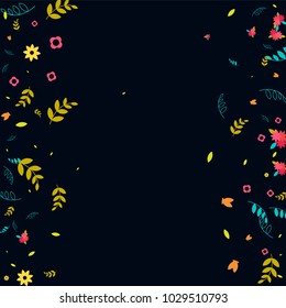 Floral Spring and Summer Vector Wallpaper with Flowers, Leaves, Butterflies, Green Branches. Easter, Mother's Day, 8 March, Birthday, Wedding Background for Banners, Cards, Posters, Invitations.