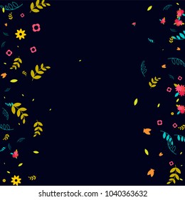Floral Spring and Summer Vector Wallpaper with Flowers, Leaves, Butterflies, Green Branches. Easter, Mother's Day, 8 March, Birthday, Wedding Background for Banners, Cards, Posters, Invitations.