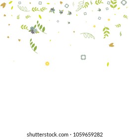 Floral Spring and Summer Vector Wallpaper with Flowers, Leaves, Butterflies, Green Branches. Easter, Mother's Day, 8 March, Birthday, Wedding Background for Banners, Cards, Posters, Invitations.