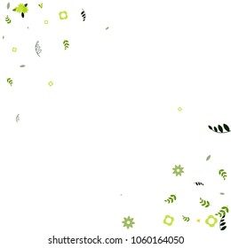 Floral Spring and Summer Vector Wallpaper with Flowers, Leaves, Butterflies, Green Branches. Easter, Mother's Day, 8 March, Birthday, Wedding Background for Banners, Cards, Posters, Invitations.