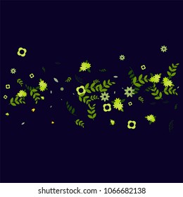Floral Spring and Summer Vector Wallpaper with Flowers, Leaves, Butterflies, Green Branches. Easter, Mother's Day, 8 March, Birthday, Wedding Background for Banners, Cards, Posters, Invitations.