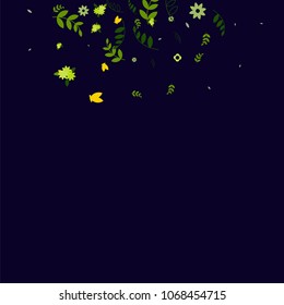Floral Spring and Summer Vector Wallpaper with Tiny Flowers, Leaves, Butterflies, Green Branches. Easter, Mother's Day, 8 March, Birthday, Wedding Background. Cute Botanical Border, Frame, Wreath.