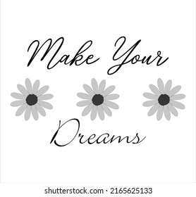 Floral Spring Text Vector Lettering Card Type Label Print Design