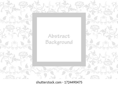 Blumenplatz. Abstraktes Vector Design