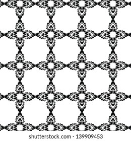 Floral square pattern