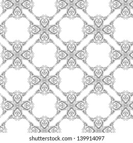 Floral square pattern