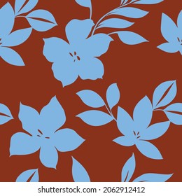 FLORAL STENCIL SEAMLESS PATTERN IN VECTOR FILE