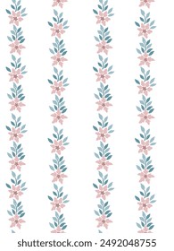 floral stripe flower stripe allover seamless flower repeat pattern vector file small flower ditsy floral pattern