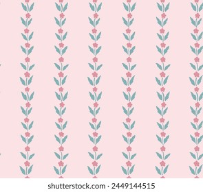 Floral stripe flower repeat pattern small flower ditsy floral pattern vector file