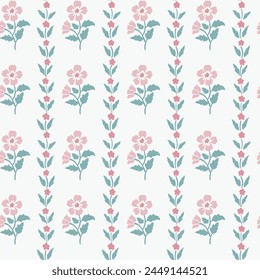 Floral stripe flower repeat pattern small flower ditsy floral pattern vector file