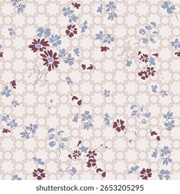 Tela de fundo padrão de faixa floral imprimível