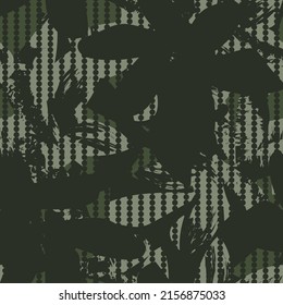 Floral striped seamless pattern design for fashion textiles and graphics