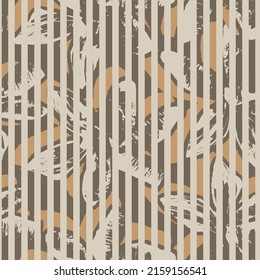 Diseño de patrones sin soldadura a rayas florales para textiles y gráficos de moda