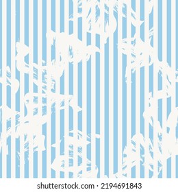 Floral striped seamless pattern design for fashion textiles and graphics