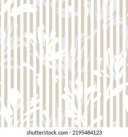Floral striped seamless pattern design for fashion textiles and graphics