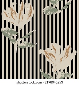 Nahtloses, florales Muster-Design für Modetextilien und Grafiken
