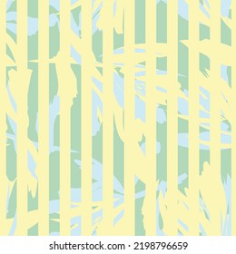 Floral striped seamless pattern design for fashion textiles and graphics