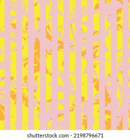 Floral striped seamless pattern design for fashion textiles and graphics