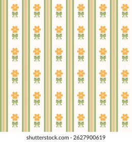 floral stripes seamless pattern. for Prints, Wrapping Paper, Wallpaper, Textiles, Stationery, and Fabric