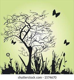 Floral style background image