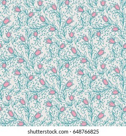 floral style pattern wedding invitation. Vector illustration