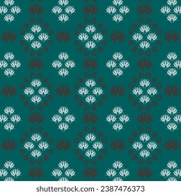 Floral style seamless vector pattern