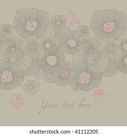 Floral stylish floral background