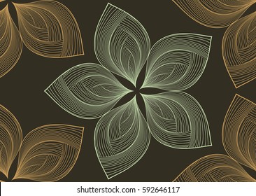 Floral stylish background.Abstract flower seamless pattern background.