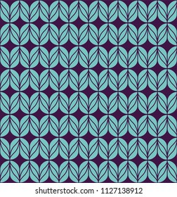 Floral Stylish Seamless Pattern. Vector Leaf background. Fabric Ornament texture.