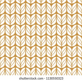 Floral Stylish Seamless Pattern. Vector Leaf background. Fabric Ornament texture.