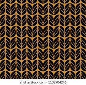 Floral Stylish Seamless Pattern. Vector Leaf background. Fabric Ornament texture.