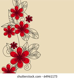 Floral stylized background