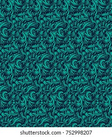 floral stylized pattern,  monochrome, seamless pattern