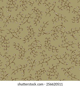 floral stylized seamless pattern