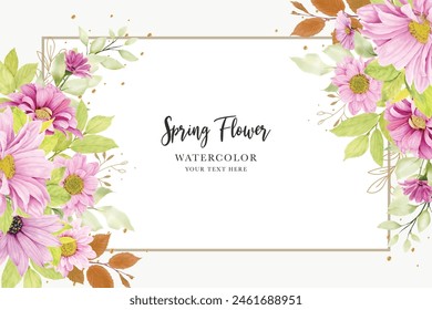 FLORAL SUMMER BACKGROUND AND FRAME DESIGN 