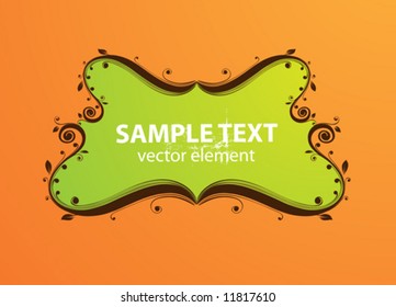Floral summer frame for design.