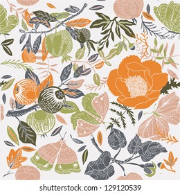 floral summer pattern