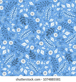 Floral surface pattern design. Vector seamless texture can be used for fabric, wrapping paper, greeting cards, phone cases, stationery and gift products. 