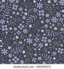 Floral surface pattern design. Vector seamless texture can be used for fabric, wrapping paper, greeting cards, phone cases, stationery and gift products. 