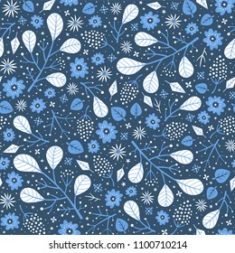 Floral surface pattern design. Vector seamless texture can be used for fabric, wrapping paper, greeting cards, phone cases, stationery and gift products. 