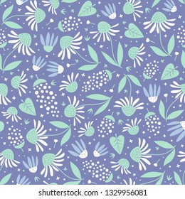 Floral surface pattern design. Vector seamless texture can be used for fabric, wrapping paper, greeting cards, phone cases, stationery and gift products. 