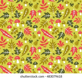 Floral surface pattern design. Vector seamless texture can be used for fabric, wrapping paper, greeting cards, phone cases, stationery and gift products. 