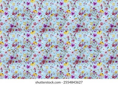 Floral sweet seamless background for textile, fabric, wallpapers, gift wrap, scrapbooking, quilting, decoupage. Satin print.