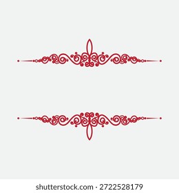 Floral Swirl Border Vector Design