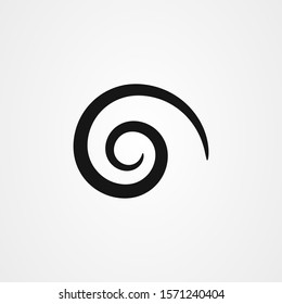 Floral swirl icon vector design