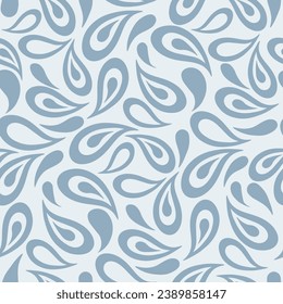 Floral swirl ornamental vector pattern. Swirl design and background for textile, print, wallpaper and decoration. 