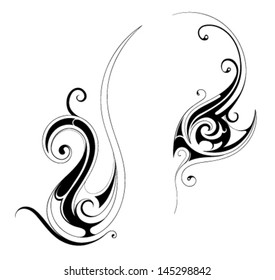 Floral swirls