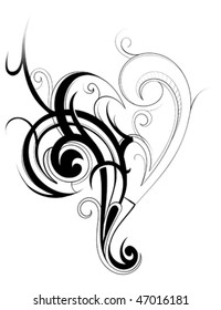 Floral swirls